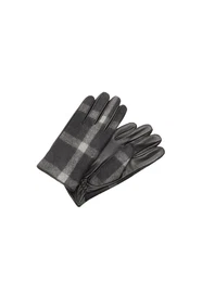 MANGO MAN Handschuhe schwarz / wollweiß