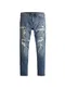 HOLLISTER Jeans MEDIUM SELF PATCH SUPER SKINNY 1CC blue denim