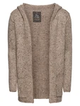 Key Largo Strickjacke braunmeliert/schwarz