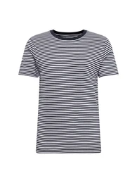 Shirt kobaltblau / weiß