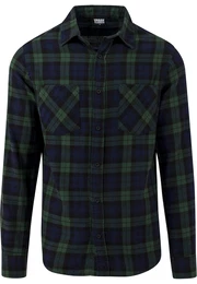 Shirt ''''Checked Flanell'''' navy / grasgrün / schwarz