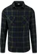 Urban Classics Shirt ''''Checked Flanell'''' navy / grasgrün / schwarz