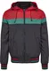 Urban Classics Übergangsjacke schwarz / jade / rot