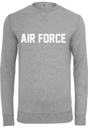 Crewneck ''''Air Force Lettering'''' graumeliert / weiß