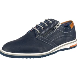 Halbschuh ''''Camaino Light'''' weiß / nachtblau / cognac