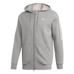 Sweatjacke grau / weiß