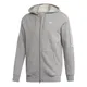 ADIDAS ORIGINALS Sweatjacke grau / weiß