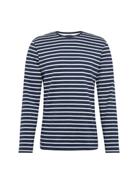 Shirt dunkelblau / weiß