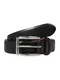 POLO RALPH LAUREN Herren - Gürtel ''''SADDLE LEATHER-1 1/8 HARNESS'''' schwarz / silber