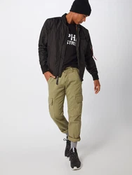 ALPHA INDUSTRIES Übergangsjacke graumeliert/schwarz