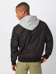 ALPHA INDUSTRIES Übergangsjacke graumeliert/schwarz