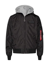 ALPHA INDUSTRIES Übergangsjacke graumeliert/schwarz