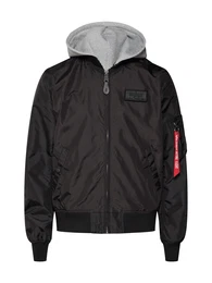 bergangsjacke graumeliert / schwarz