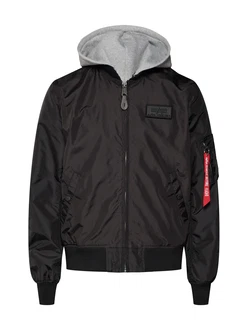 ALPHA INDUSTRIES Übergangsjacke graumeliert/schwarz