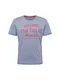 TOM TAILOR T-Shirt blaumeliert / rot