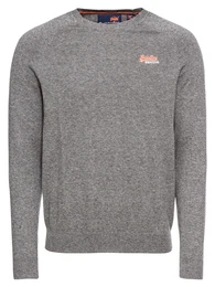Superdry Pullover ''''ORANGE LABEL COTTON CREW'''' grau