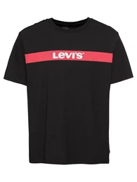 LEVIS Shirt rot / schwarz / weiß