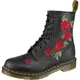 Dr. Martens Gležnjače na vezanje 'Vonda'  zelena / crvena / crna