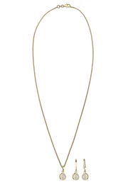 Sada šperků zlatá / perlově bílá