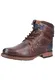 TOM TAILOR Stiefelette marine / mokka