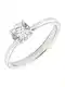 Swarovski Prsten 'Attract'  srebro / prozirna