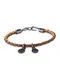 DIESEL Armband ''''Asanty'''' basaltgrau / orange