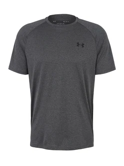 Under Armour Poloshirt UA TECH 2.0 SS TEE dunkelgrau / schwarz Under Armour Poloshirt UA TECH 2.0 SS TEE dunkelgrau / schwarz