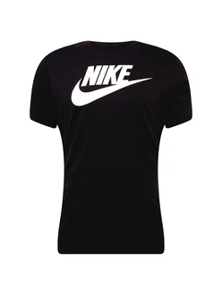 Nike Sportswear T-Shirt 'Icon Futura' schwarz/weiß