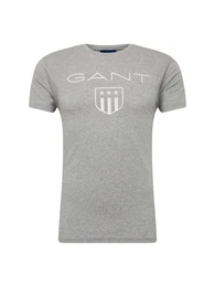 GANT T-Shirt grau / weiß