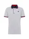 JACK & JONES Polo ''''JCOCHALLENGE'''' kobaltblau / graumeliert / rot