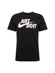 Nike Sportswear T-Shirt 'Swoosh' schwarz/wei Nike Sportswear T-Shirt 'Swoosh' schwarz/wei