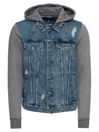 Jacke blue denim / graumeliert