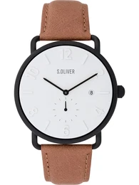 Uhr schwarz / braun