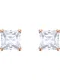 Swarovski Uhani ''''Attract 5431895''''  transparentna / rožnato zlata