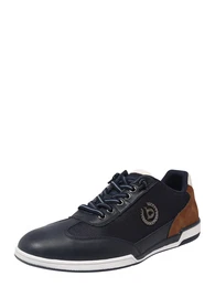 Sneaker nachtblau / braun / wei