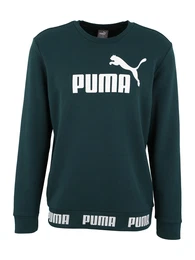 Sweatshirt ''''Amplified'''' dunkelgrün / weiß