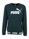 PUMA Sweatshirt ''''Amplified'''' dunkelgrün / weiß