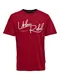 Only & Sons T-Shirt rot / schwarz / weiß