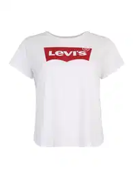 Levi's Plus Tričko 'The Perfect Tee ' červená / bílá