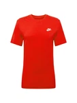 Nike Sportswear T-Shirt 'Club' rot/weiß