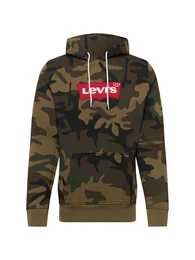 LEVI''''S Sweatshirt khaki / dunkelgrün / rot / weiß