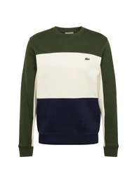 Sweatshirt beige / blau / dunkelgrün