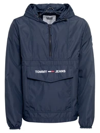 Jacke ''''Solid Popover'''' dunkelblau / weiß