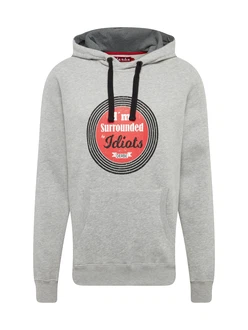 Derbe Sweatshirt Surround Basic Kippes Basic grau/rot