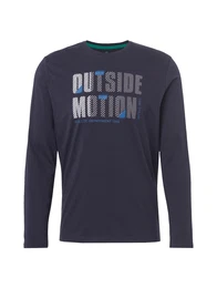 TOM TAILOR T-Shirt royalblau / taubenblau / weiß