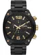 DIESEL Chronograph goldgelb / schwarz