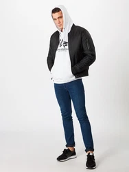 ALPHA INDUSTRIES Sweatshirt schwarz/offwhite