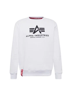 ALPHA INDUSTRIES Sweatshirt rot/schwarz/wei