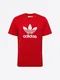 ADIDAS ORIGINALS T-Shirt ''''Trefoil'''' rot / weiß