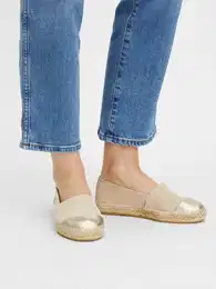 Espadrile bež / zlatna